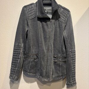 Blanc Noir Gray Quilted Jacket